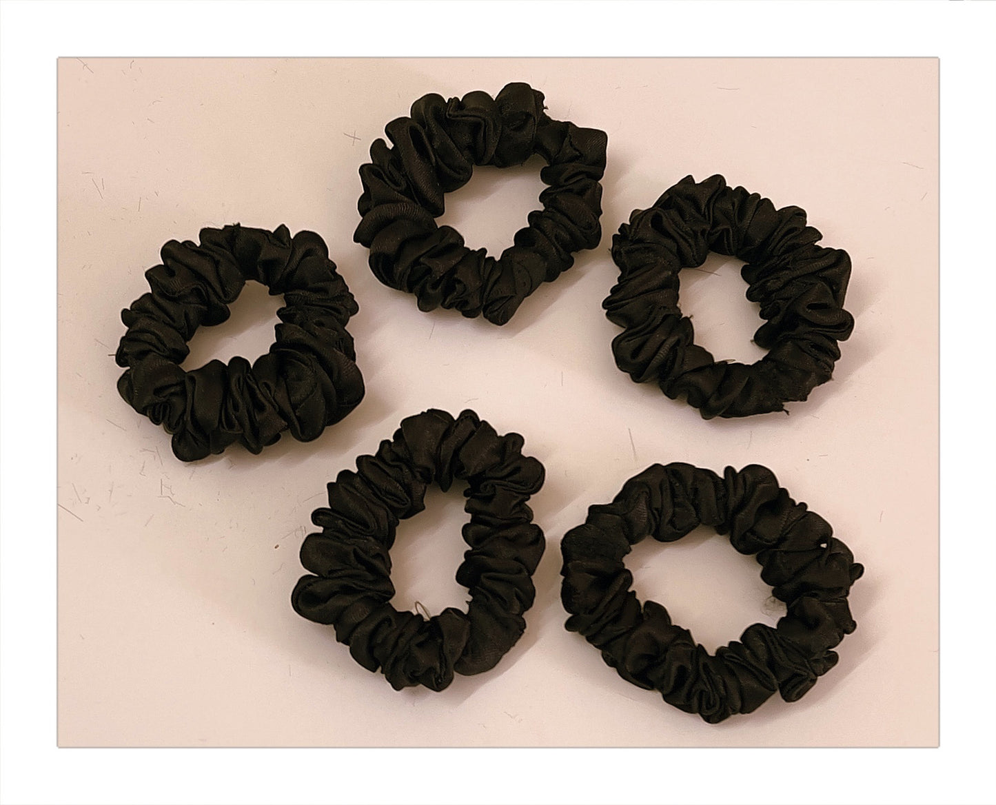 Luxury Bemberg Satin Hair Scrunchies (Set Of 5)