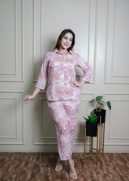 Soft Pink Co-ord Set - Blooming Bliss Set