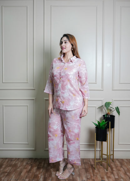 Soft Pink Co-ord Set - Blooming Bliss Set