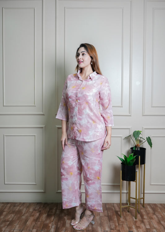 Soft Pink Co-ord Set - Blooming Bliss Set